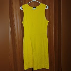 Venus Zip Front Sleeveless Dress - Yellow, Sz: 12